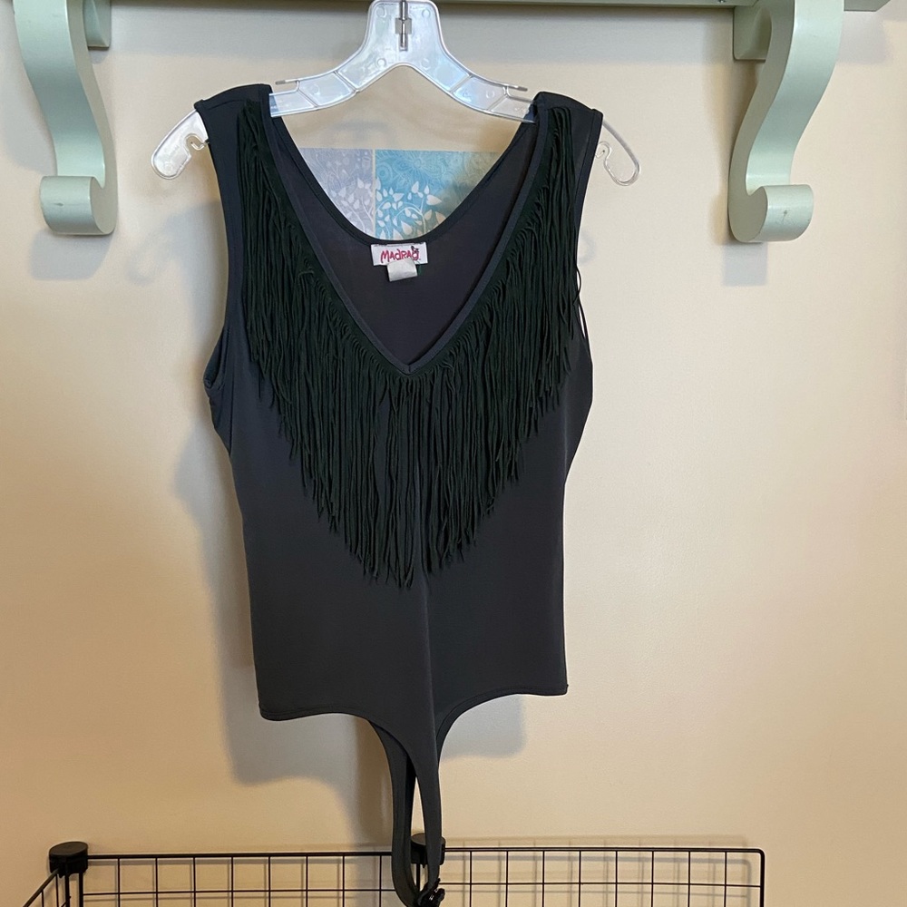 Fringe bodysuit